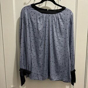 🛑 5/$20 Women's Loft Polka Dotted Blouse Size Medium